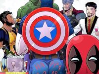 The heroes of Marvel