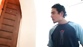 Catching his friend jerking off