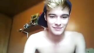 cute guy wank and cum