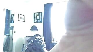 Furry beauty beats his large meat an shoots a large load