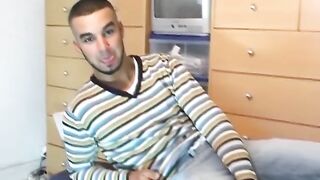 Handsome young stud getting paid to do a solo show