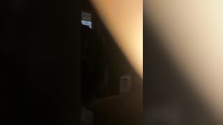 Horny thug eating a huge black sausage