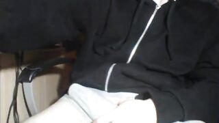 Jerking hot big cock on cam
