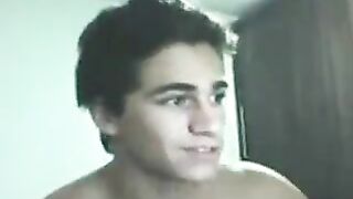 Muscle guy shows off