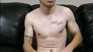Jerking on couch
