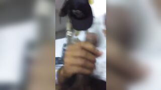 Hot latin macho jerking off