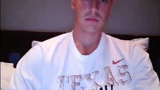 Texas footballer jerks off