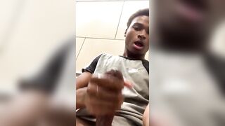 Black twink boy cum