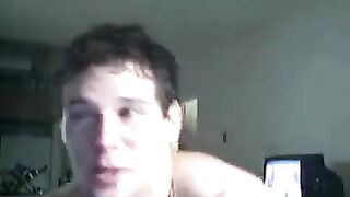 Hung frat boy shows his cock