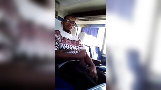 Brazilian guy rubbing his cock in a public bus