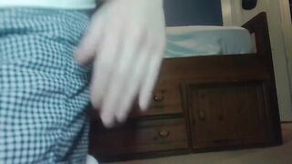 Cute boy on webcam