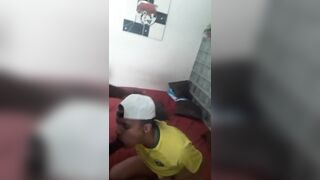 Cute thug Breaking a horny young slut ass