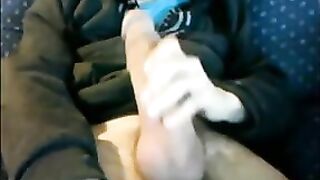 Showing off his big cock