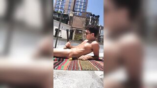 Hot boy wanks and cums 001