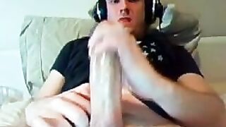 Huge thick massive cock shoots a nice load