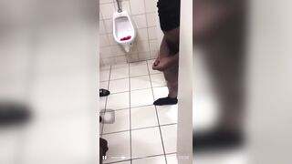 Group of friends we meet in the public bathroom to masturbate