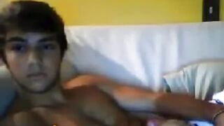 Baby face cutie jacking off