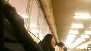 Exposing myself at the train station