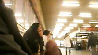 Exposing myself at the train station