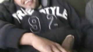Big dick latino gets his huge cock sucked and bust a load