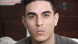 Hot muscular latino gets paid to masturbate