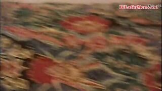 Hot muscular latino gets paid to masturbate