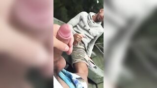 Got bored in boat fishing with a buddy