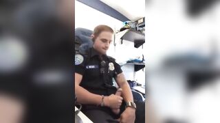 Cop pulls his dick out at work
