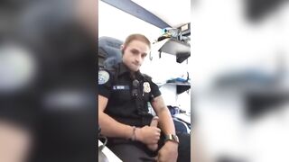 Cop pulls his dick out at work