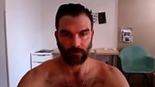 Jerking in his office