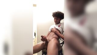 10 inches of young black cock