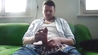Average guy with an above average cock blasts an exceptional load
