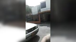 Caught jerking off on the street