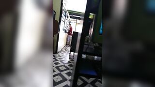 Jerking off in cyber cafe