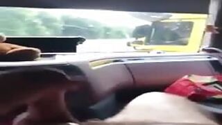 Trucker jerks off for other truckers