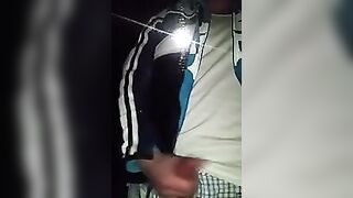 Straight Drunk  buddy cum on car window