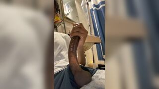 Huge piece of black meat ready to eat