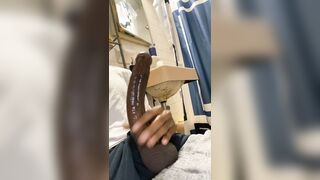 Huge piece of black meat ready to eat