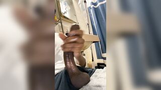 Huge piece of black meat ready to eat