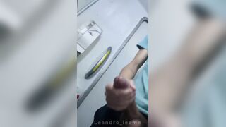 Cute spanish college dude rubbing his delicious cock