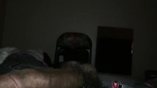 Stroking my beefy big black cock