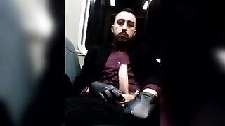 I hope I get caught jerking my big dick on the train