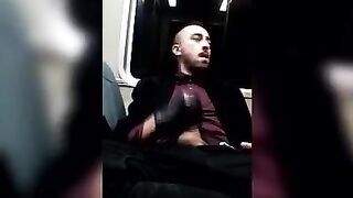 I hope I get caught jerking my big dick on the train