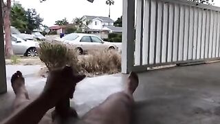 Masturbating outdoors in front of my neighbors