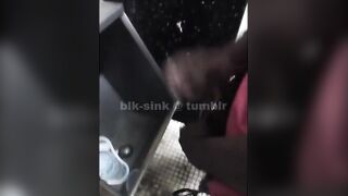 Spying in public bathrooms to see how they masturbate