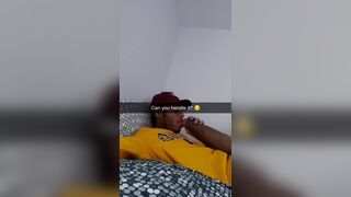 black  selfsucking his huge donkey cock