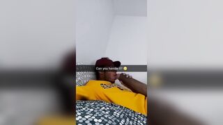 black  selfsucking his huge donkey cock