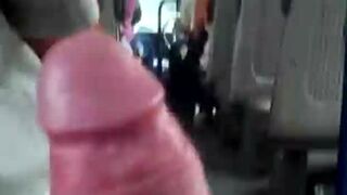 I got so horny that I have to masturbate in the back of a bus