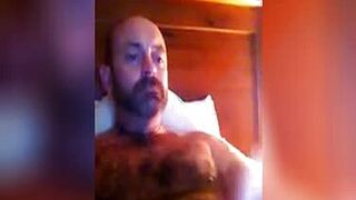 Hot horny hairy wanker