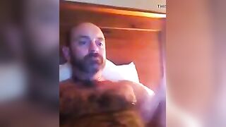 Hot horny hairy wanker